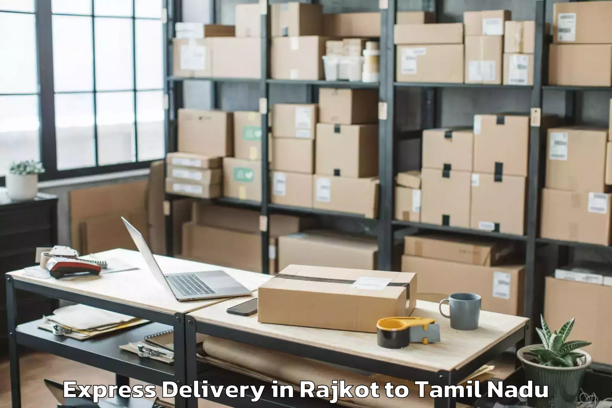 Professional Rajkot to Tirupur Express Delivery